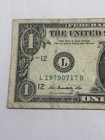 July 17 1979 Bday/Anniversary Fancy Serial 2013 E￼xtremely Circulated $1 Bill — photo 4