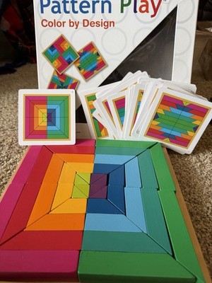 MindWare Pattern Play: Color by Design ~ Creative Colorful Wood Blocks Complete!