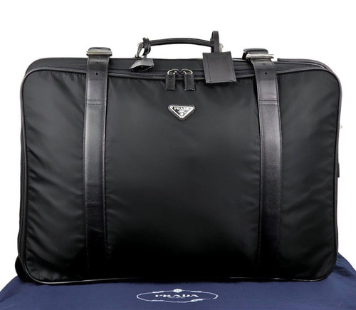 Prada Nylon Saffiano Suitcase Carry Case Japanese Vintage Luggage Travel Bag F/S