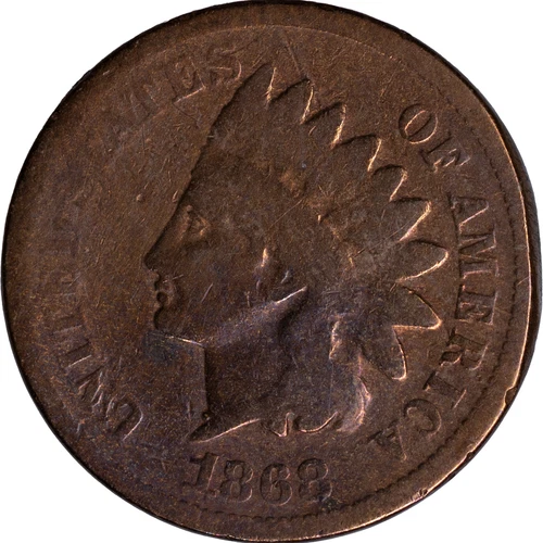 1868 Indian Head Cent ~ Good Details