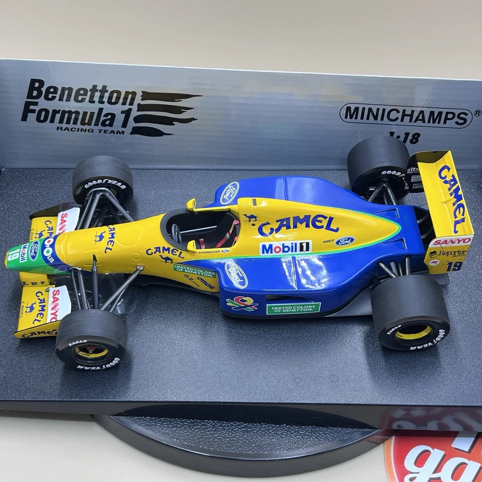 MINICHAMPS 1/18 Benetton Ford B191B Michael Schumahcer 1992 CAMEL 100920119 - Image 4 of 4