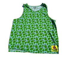 Bacardi Lime Women's Tank Top MEDIUM Promo Advertising Allover Print 100% Cotton
