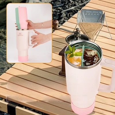 Zwei Fächer Silikon Liner Einsatz für 40 Unzen Becher Separate Getränke Snack - Bild 1 von 4