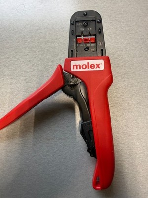 Molex 0638118700 Crimper / Crimping Tool HAND TOOL SL Crimp Terminals AWG 24-22