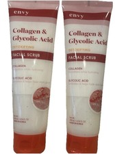 2X- ENVY Envy Collagen  Glycolic Acid Facial Scrub 6.76 fl oz SEALED 
