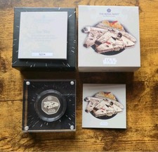 2024 Star Wars Millennium Falcon UK Silver Proof 50p Coin In Box With COA