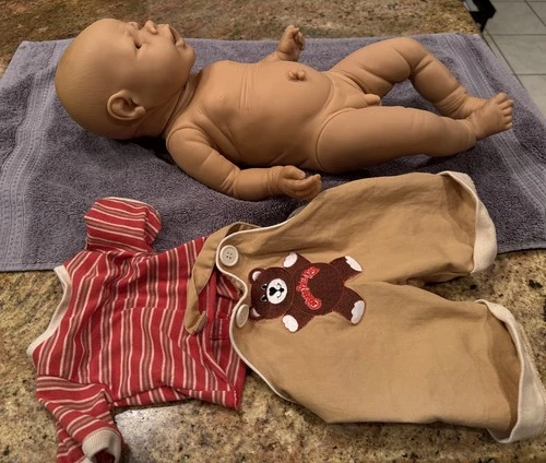 VTG JESMAR Boutique Natiora Newborn Baby Doll White Boy Spain  Cabbage Patch