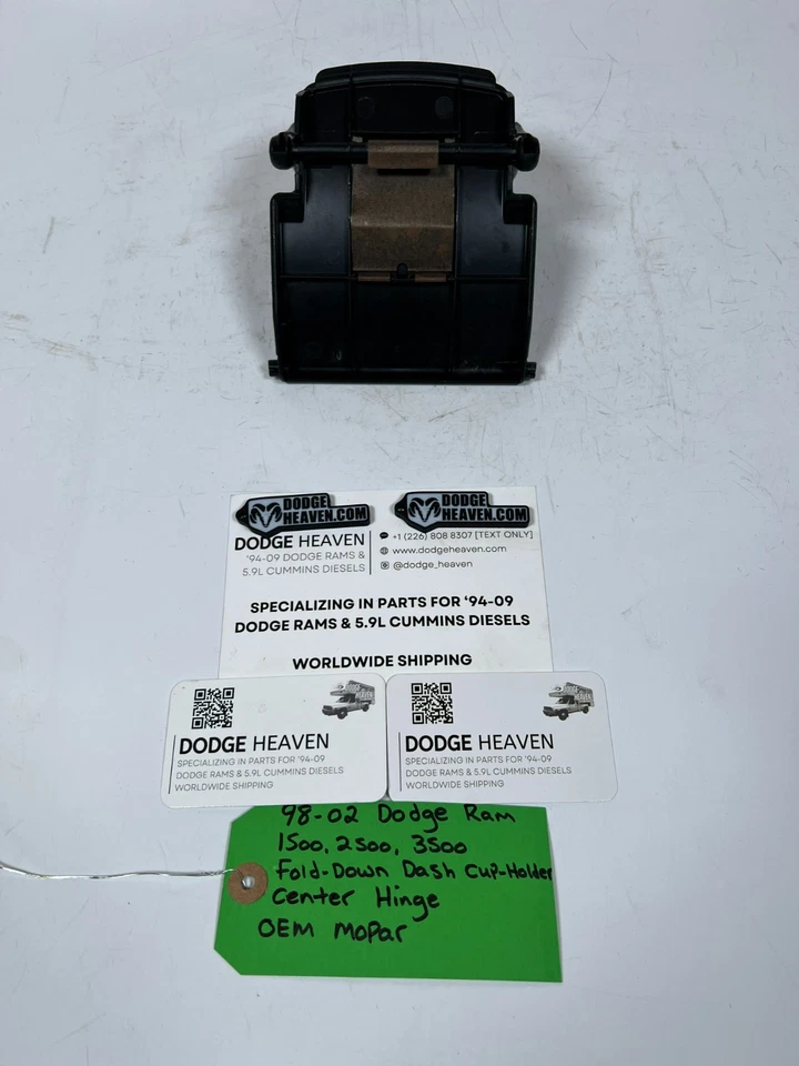 Dodge Ram 1500-3500 1998-2002 fabricante de equipos originales plegable tablero portavasos bisagra central Foto 4 de 4