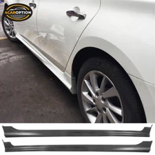 Fits 13-19 Nissan Sentra OE Style Side Skirts Rocker Panel Extension Lip PP Pair
