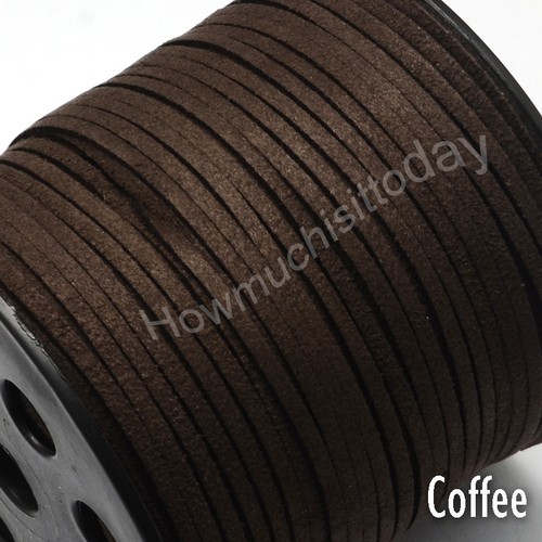 Faux Suede Flat Leather Cord Lace Thread String Enviro Jewellery 2.5m 3mm - Picture 26 of 66