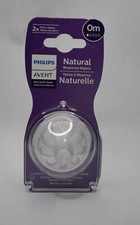 PHILLIPS AVENT BABY BOTTLE NIPPLES 2 PACK NEWBORN SLOW FLOW 0M 