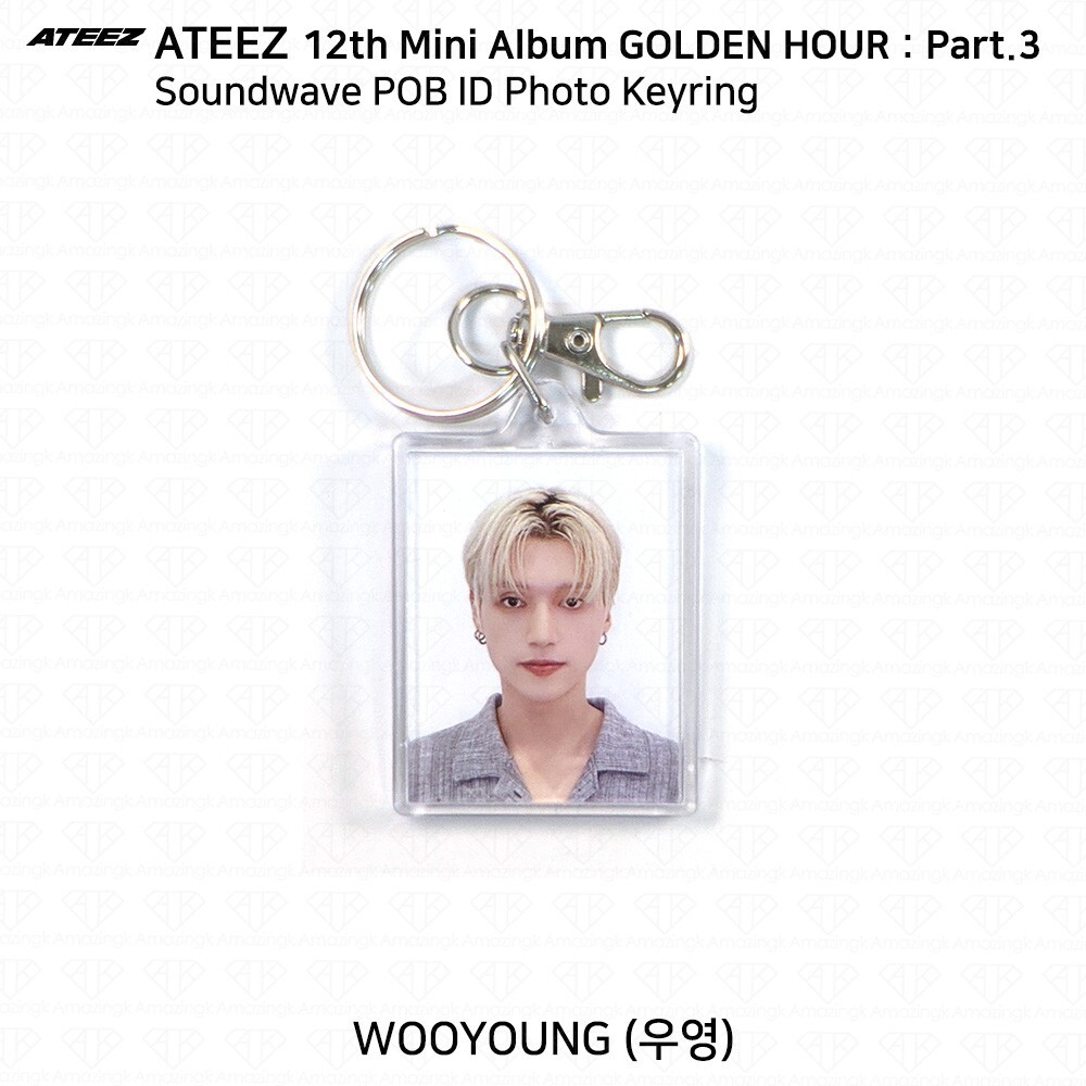 ATEEZ 12th Mini Golden Hour Part.3 Soundwave POB Photocard Keyring