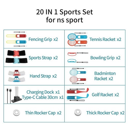 Empuñaduras de golf para raqueta de tenis deportes somatosensoriales piezas de juego de realidad virtual para conmutadores de deportes - Imagen 3 de 10