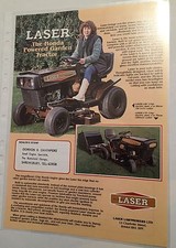 Brochure vendita LASER Westwood Honda Powered Ride On trattore giardino originale anni 80