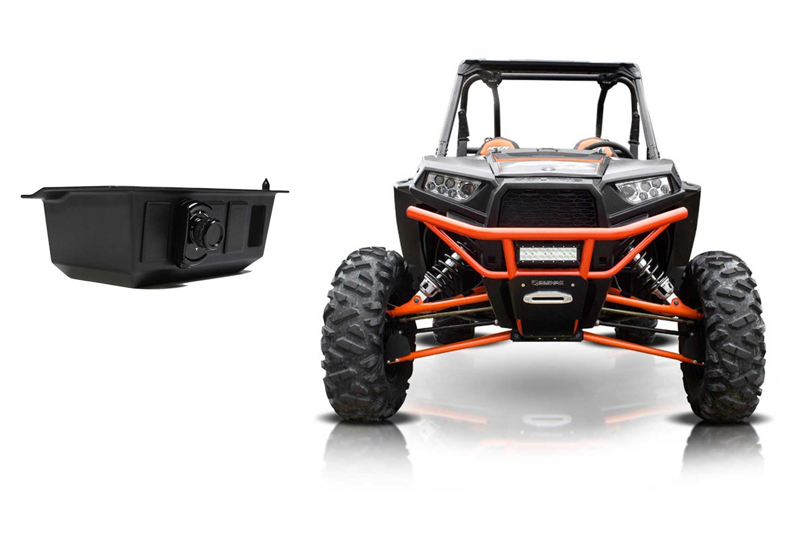 2 Колонки Kicker 40PS692 6x9 Polaris ATVUTVRZR мощностью 180 Вт Контроллер Bluetooth Усилитель