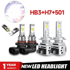 For MG TF Headlight 2002-10 Hi Low Beam Xenon White Upgrade Led Side Light Bulbs