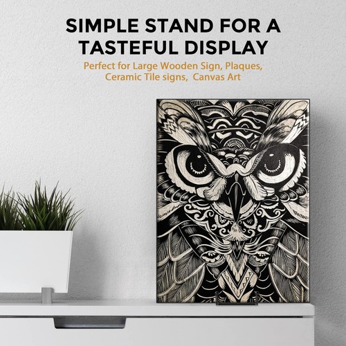 4 Pack Large Plate Stands for Display - Metal Plate Holder Stand + 10 Inch - 第 2/7 張圖片