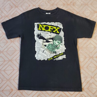 VTG 2k NOFX The Decline Tour 2000 t shirt Tour Dates Alstyle