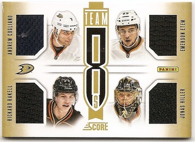 13/14 SCORE 8 JERSEY Etem/Hiller/Rakell/Perry/Ryan/Fasth/Vatanen/Cogliano #T8ANA
