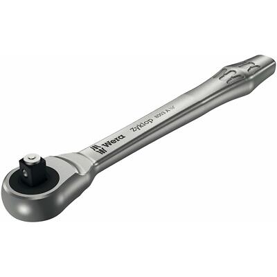 Wera 8004 Zyklop Long Lever Ratchet with Secure socket locking 1/2'' drive 222mm