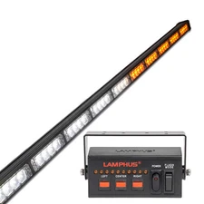 SolarBlast 47" 40W Amber White LED Traffic Advisor Light Bar for Truck Vehicle