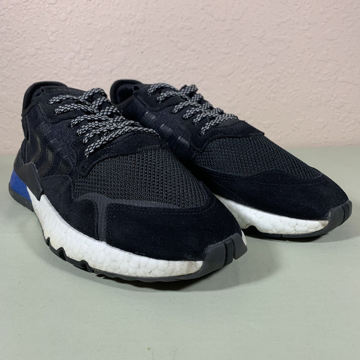 Adidas Nite Jogger Lush Blue Mens Sz 11 Sneaker