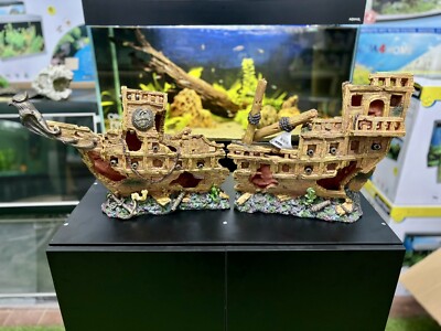 XXL X EXTRA LARGE Aquarium Tank Ornament Shipwreck