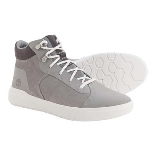 TIMBERLAND Seneca Bay Hombre Cuero Zapatilla Bota Gris Talla 10.5 OA5X7N Nueva En Caja - Imagen 1 de 6