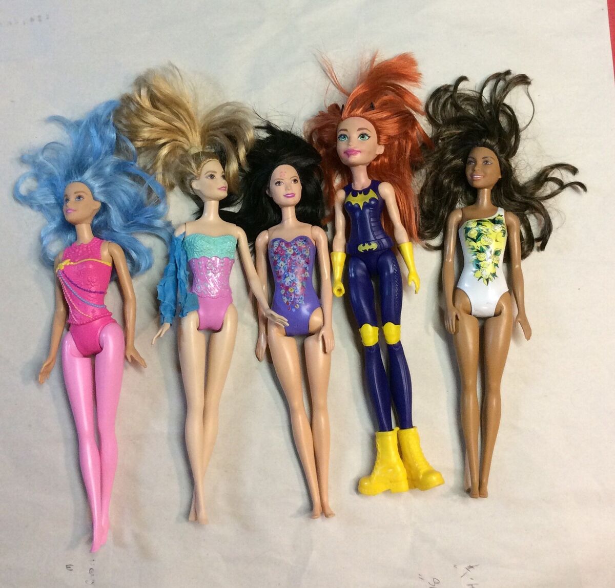 Lot Of Mattel 2015 Barbie Mix Dolls 12”