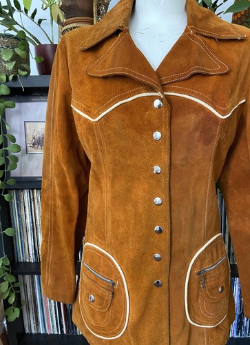 Vintage 1960s Tan Western Jacket - Picture 2 of 9