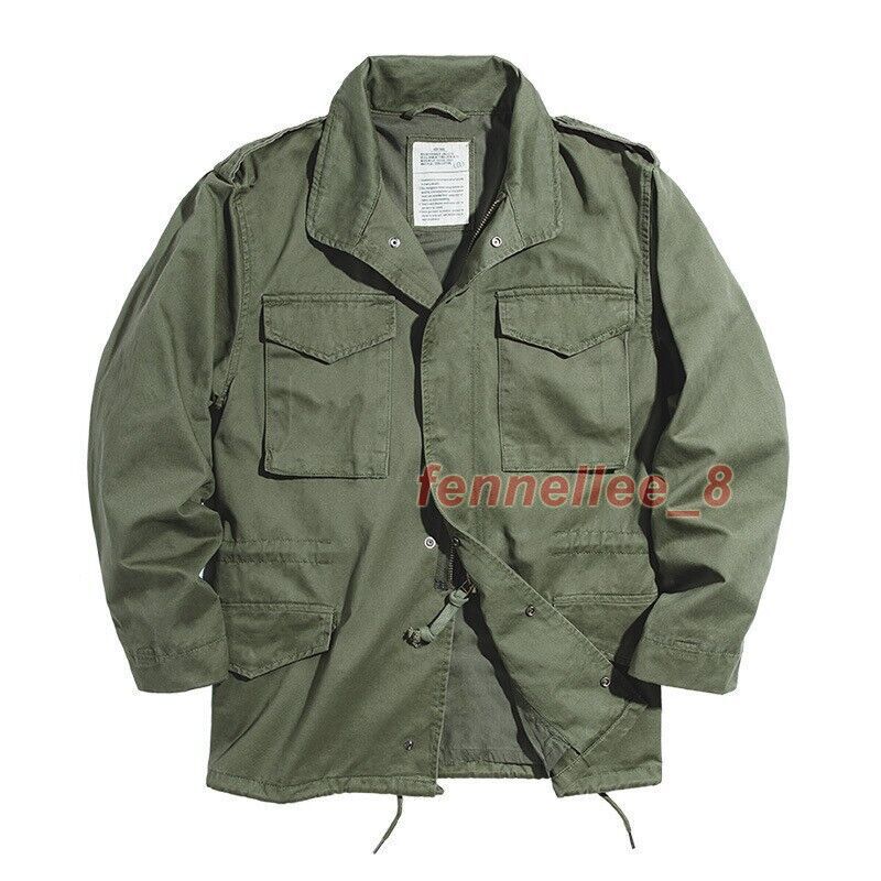 M65 Field Jacket Military Vintage Casual Workwear Coat with Pockets for Men-image