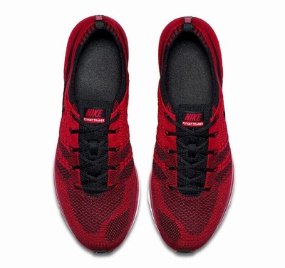 Nike Flyknit Trainer Universal Red/Black Men Sneakers - Size 10.5 Size 10.5 - Nike Flyknit Trainer University Red for sale  main image 2
