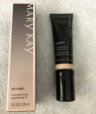 *READ* Mary Kay CC Cream Sunscreen Broad Spectrum SPF 15 Very Light 1 oz 072822