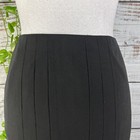 Anne Klein Skirt size 4 Classic Black Wool Kick Pleats A Line Knee Career Modest — photo 4