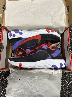 Nike Womens React Element CQ9901-001 Multicolor Running Shoes Sneakers Size 7.5
