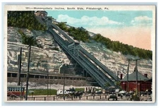 c1950 Monongahela Incline South Side Horse Buggy Trolley Pittsburgh PA Postcard