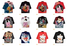 Chef Coat Jacket Sushi Restaurant Kimono Japanese Uniform Unisex staff