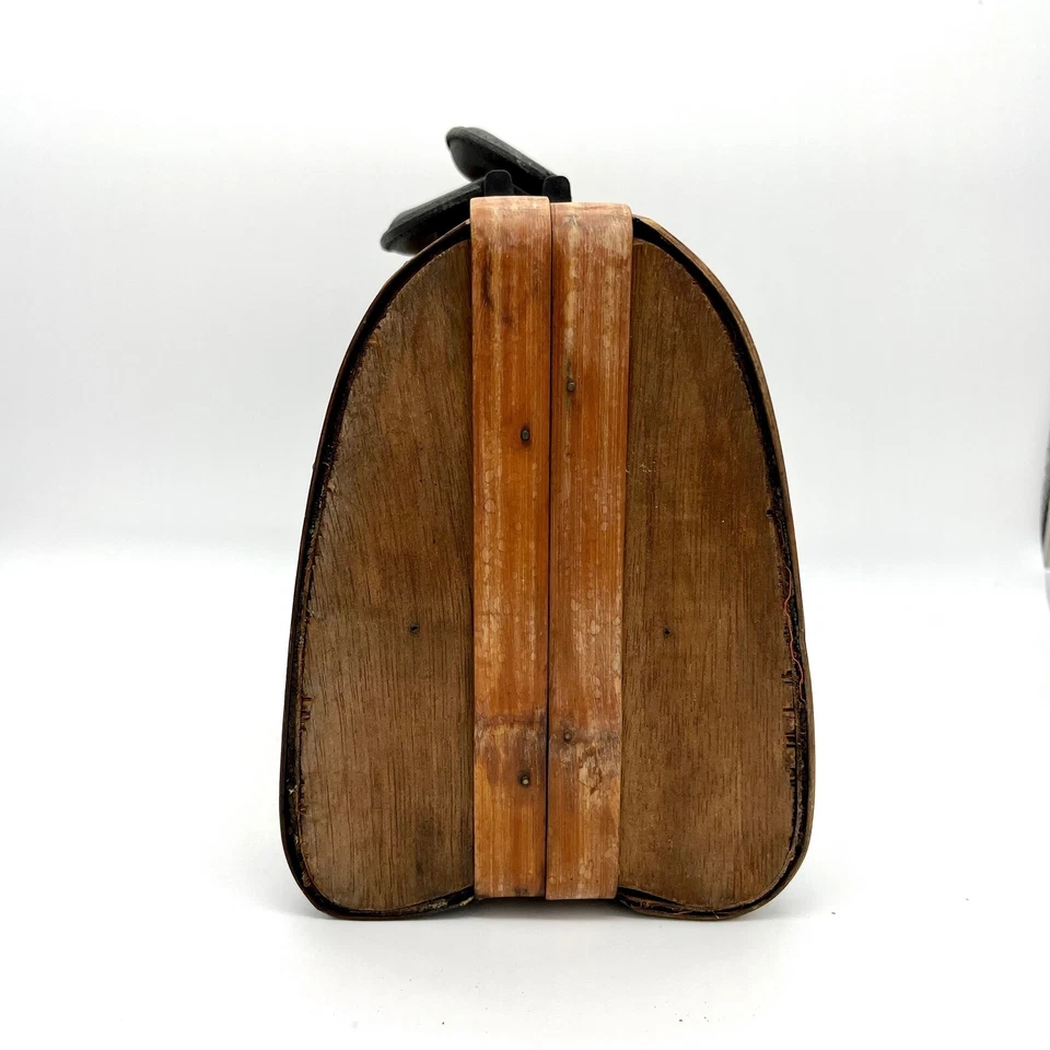 Wicker Suitcase Decorative Box Vintage Style Storage Trunk Small Luggage Purse - Image 4 of 4