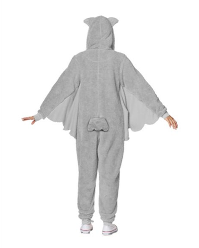 Spirit Halloween Owl Union Suit Costume Hooded Romper Pajama Onesie0! (L) - Picture 2 of 2