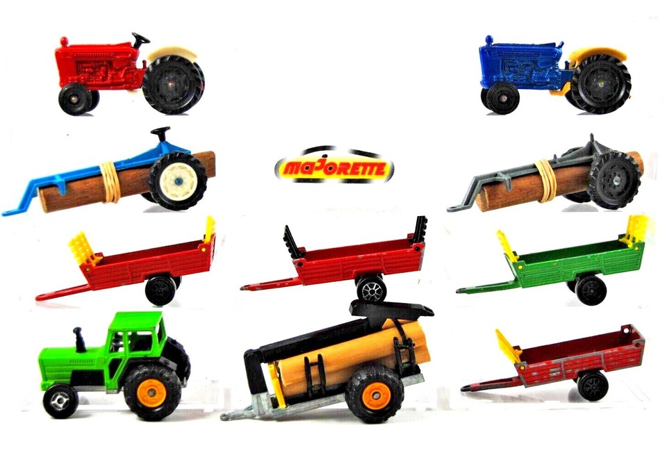 Majorette 1/55 Nr. 253 Ford 5000 Tracteur Tractor Trecker rot #948