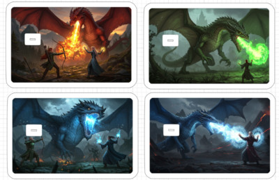 Fire Dragon ATM Debit Credit Card Sticker Skin Mage Archer Knight Green Red Gift