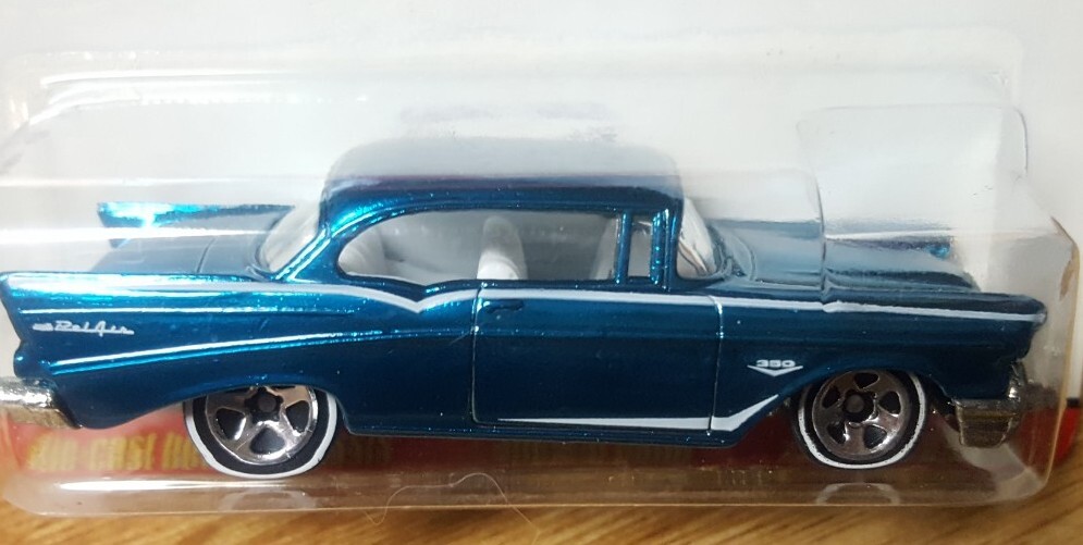 Hot Wheels Classics Series 1 '57 Chevy Bel Air Chrome Blue 1
