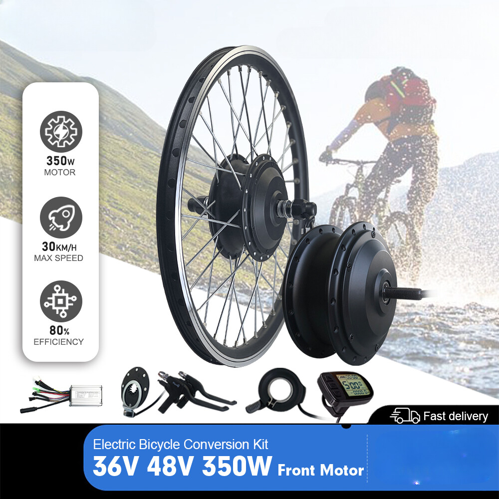Electric Bike Conversion Kit 36V 48V 350W Front Brushless Wheel