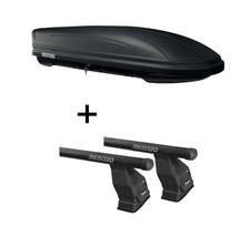 Dachbox MAA400L matt+Dachträger Tema STA für Merc CKlasse W205 Stufenh 4Tür ab14