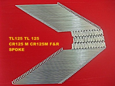 D REAR SPOKE 72PCS HONDA TL125 CR125 M CR125M FRONT