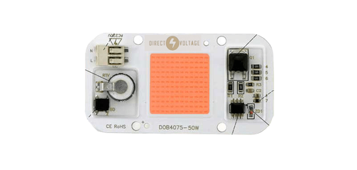 2PCS Driverless COB Luce di Coltivazione LED 50W 110V Spettro Completo - Blu - Caldo - Col... - Foto 2 di 4