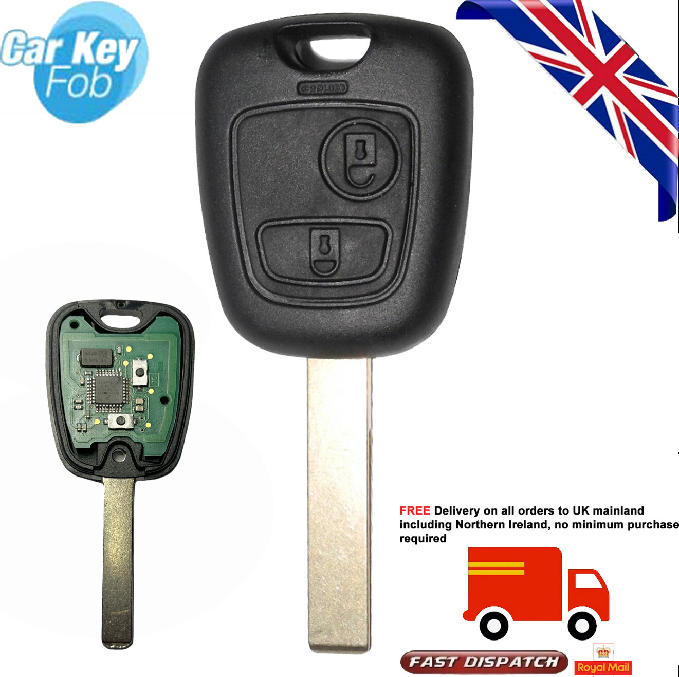 Genuine Toyota Aygo 2 BUTTON REMOTE KEY FOB 73373067D ID67 | eBay