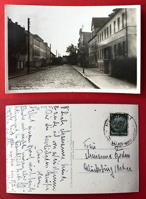 Photo postcard Neudamm Neumark 1938 view in Wilhelmstrasse (108019