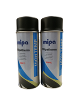 (28,50€/L) 2 X 400Ml Mipatherm Auspufflack Thermolack 800°C Schwarz Matt Spray