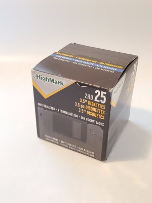 HighMark 25 Floppy Diskette DISK 2HD High Density IBM Formatted 3.5''  New SEALED